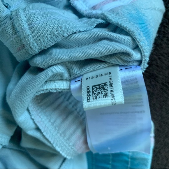 🍬Adidas Cotton Candy Drawstring Two Stripe Shorts - Women’s Large - Picture 10 of 10